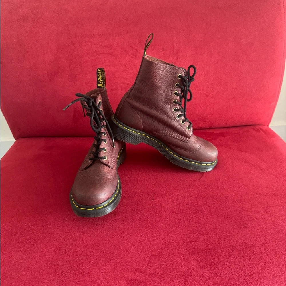 Dr. Martens Women Red Boots - Picture 1 of 12
